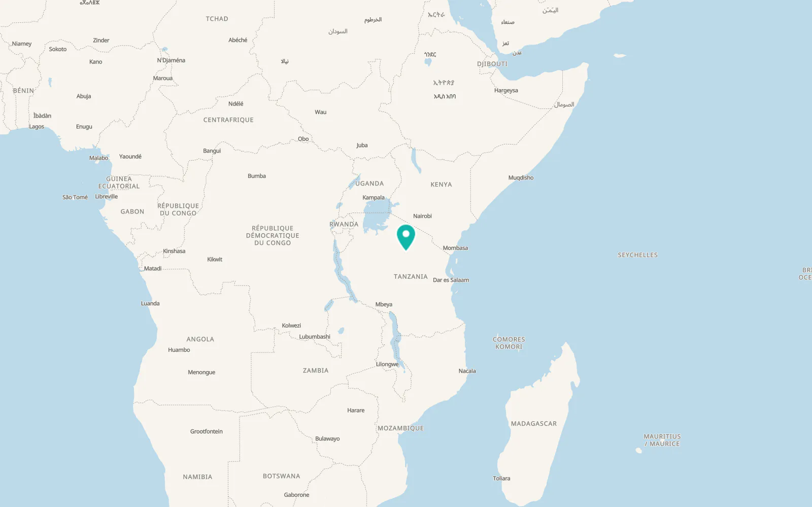 Map of Katesh