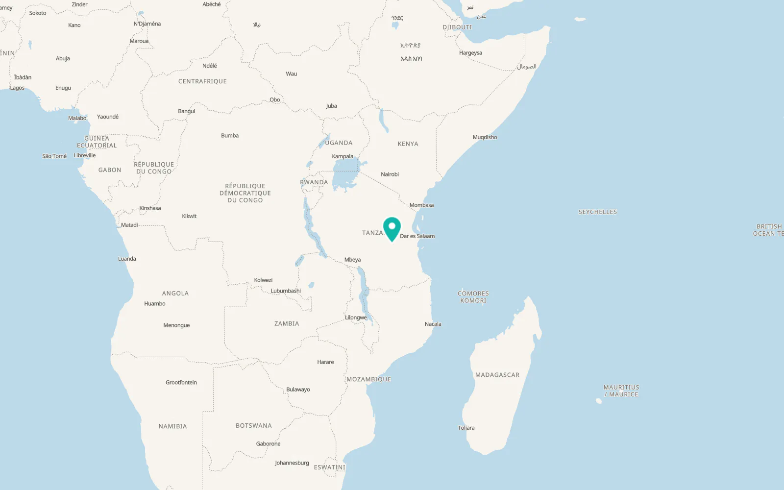 Map of Kidodi