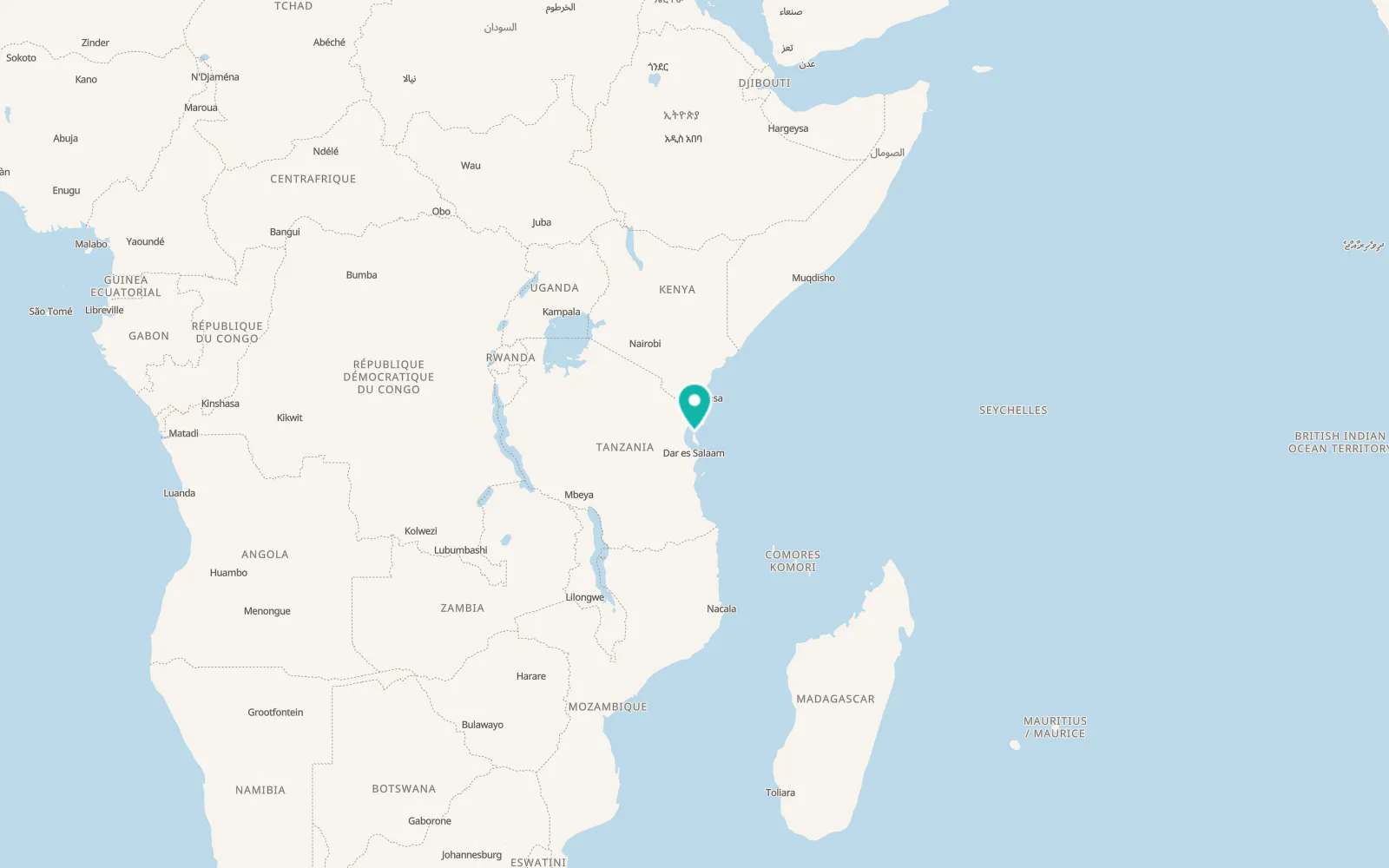 Map of Kijini