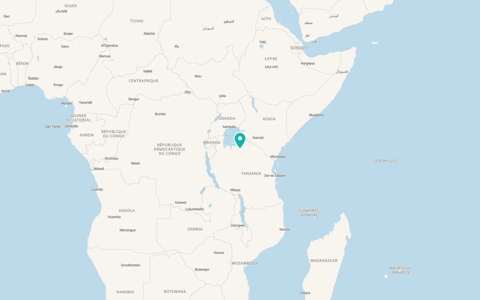 Map of Kisesa