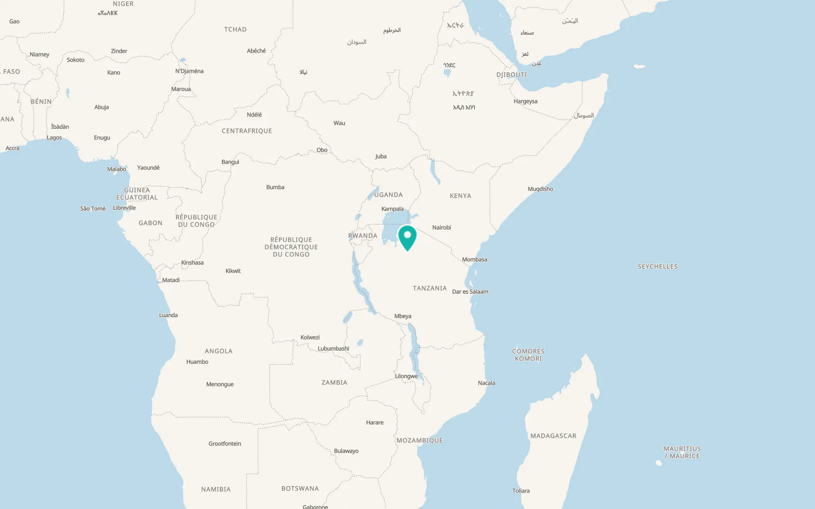 Map of Kishapu