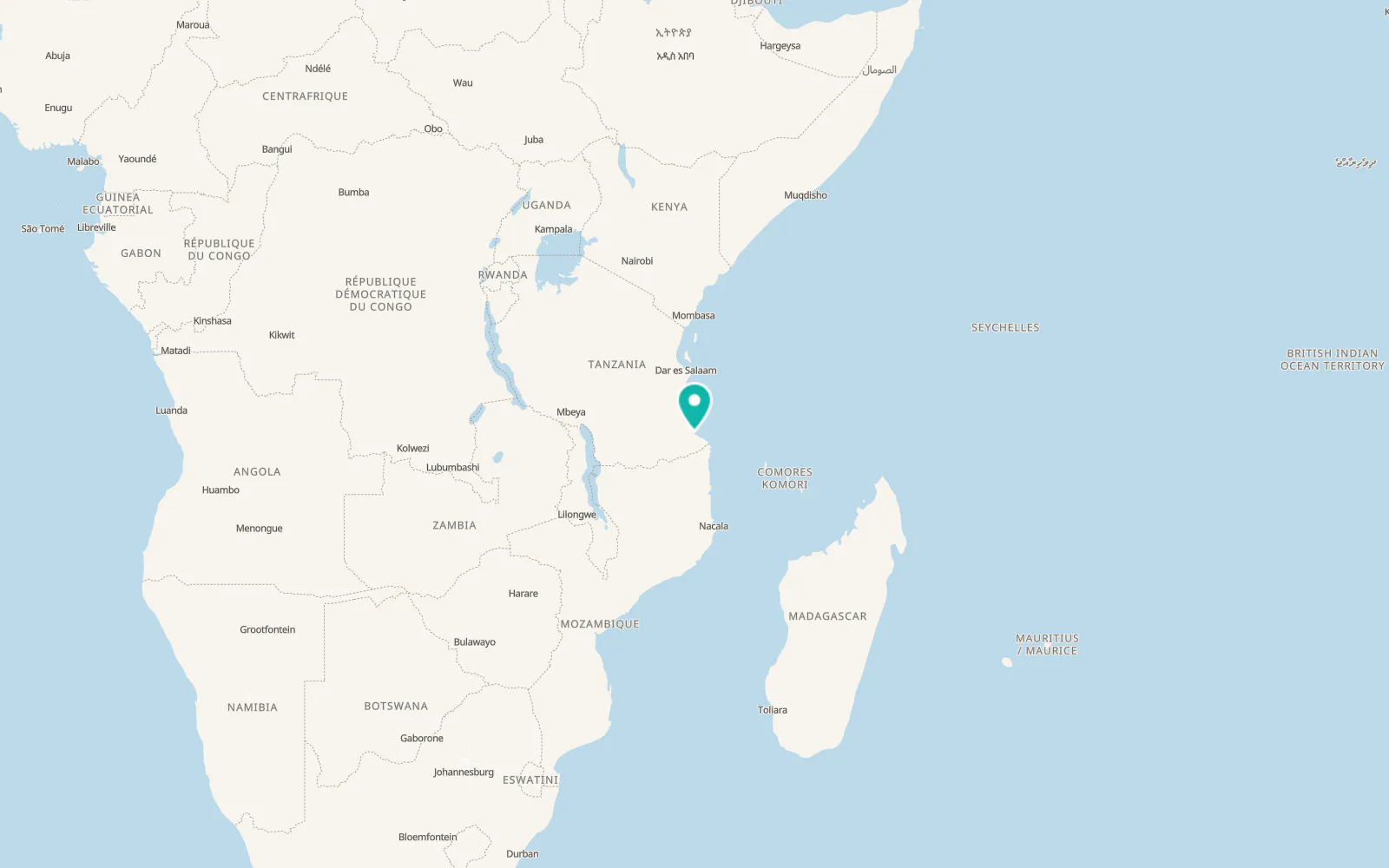 Map of Lindi