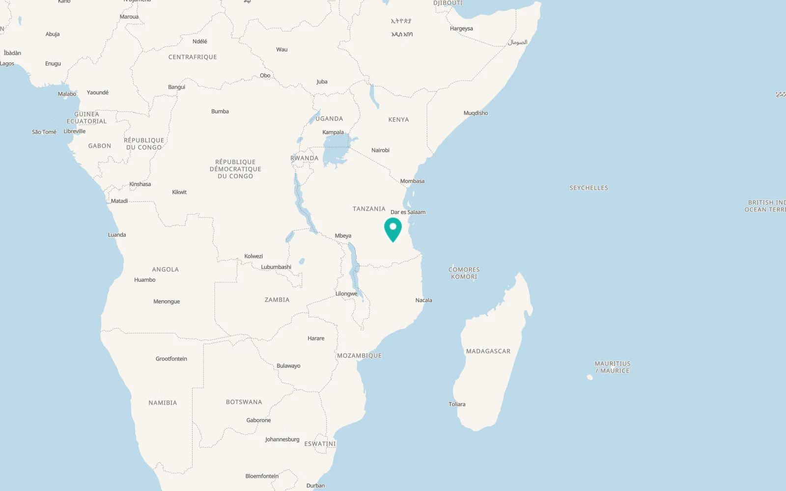 Map of Liwale