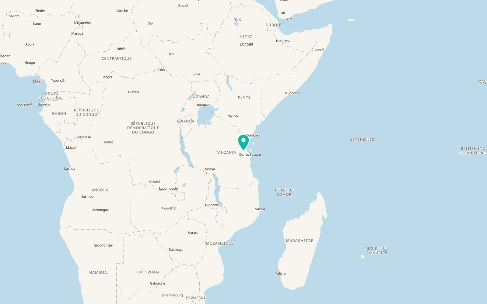 Map of Lugoba
