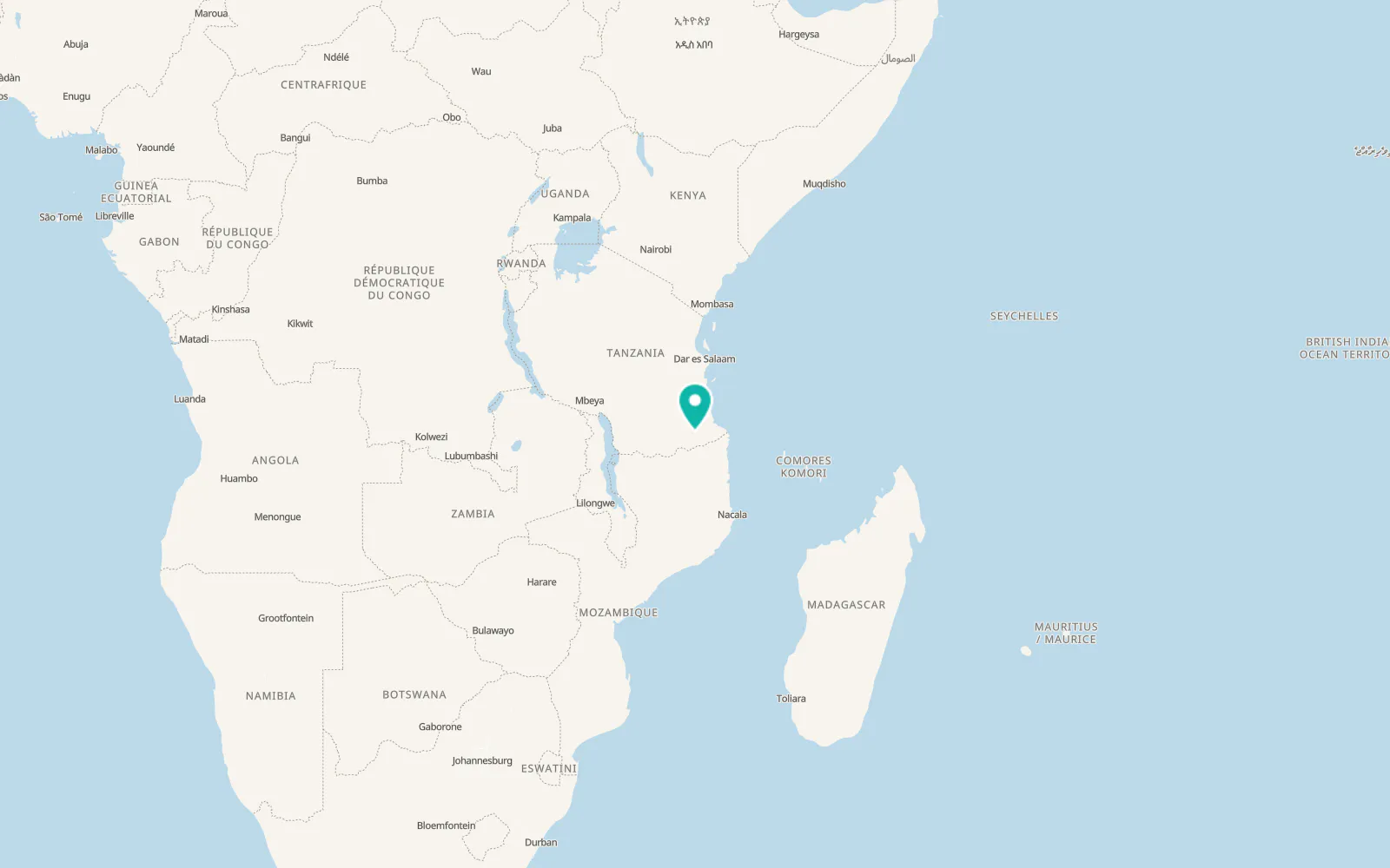 Map of Lukuledi