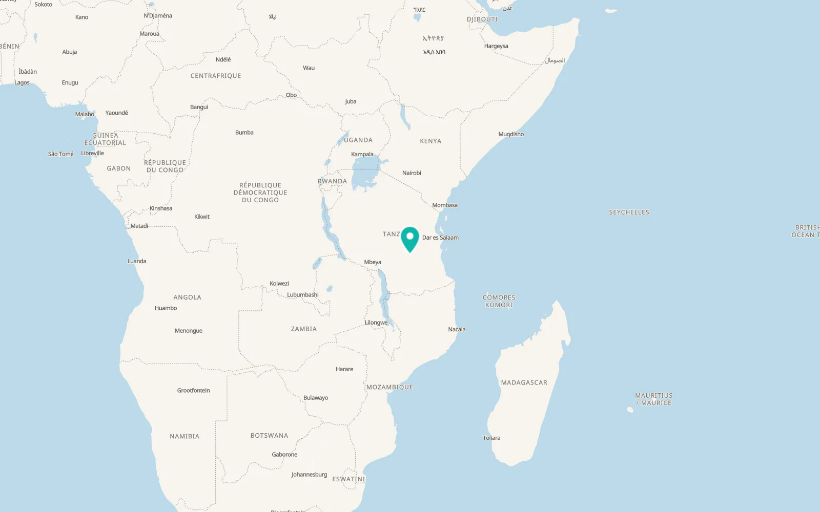 Map of Lupiro