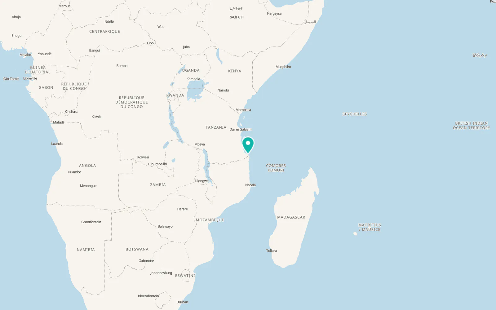 Map of Madimba