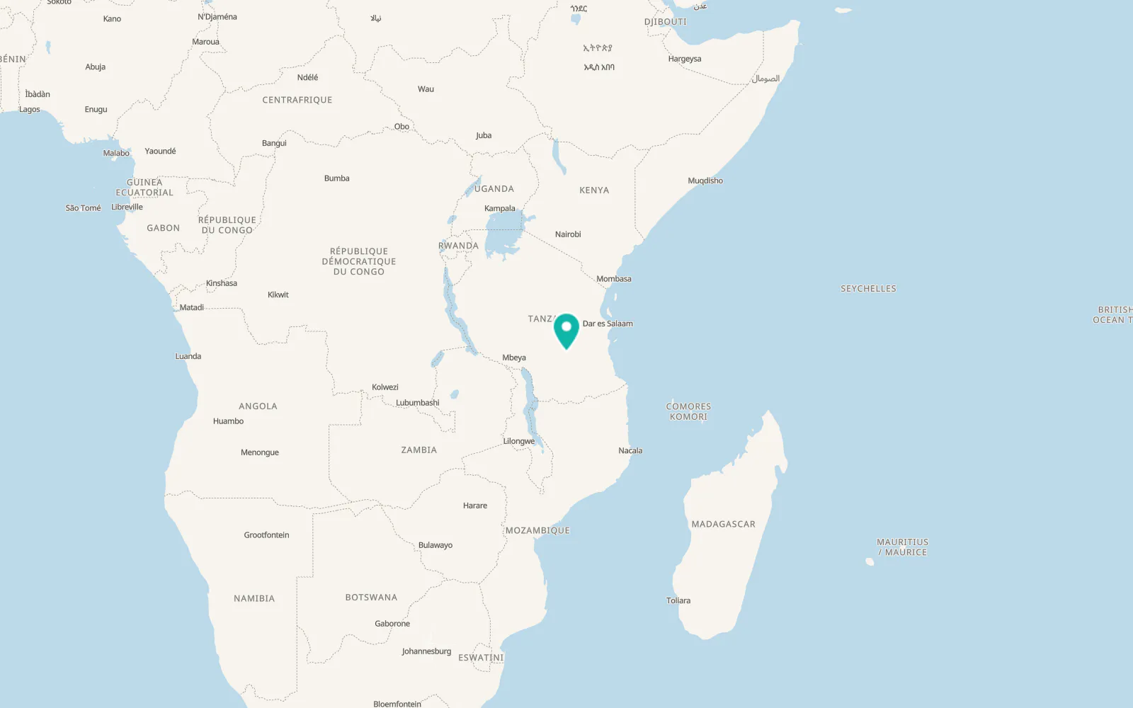 Map of Mahenge