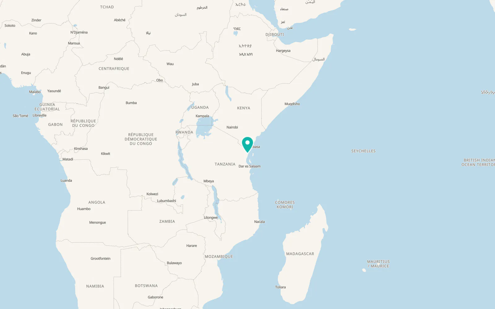 Map of Majengo
