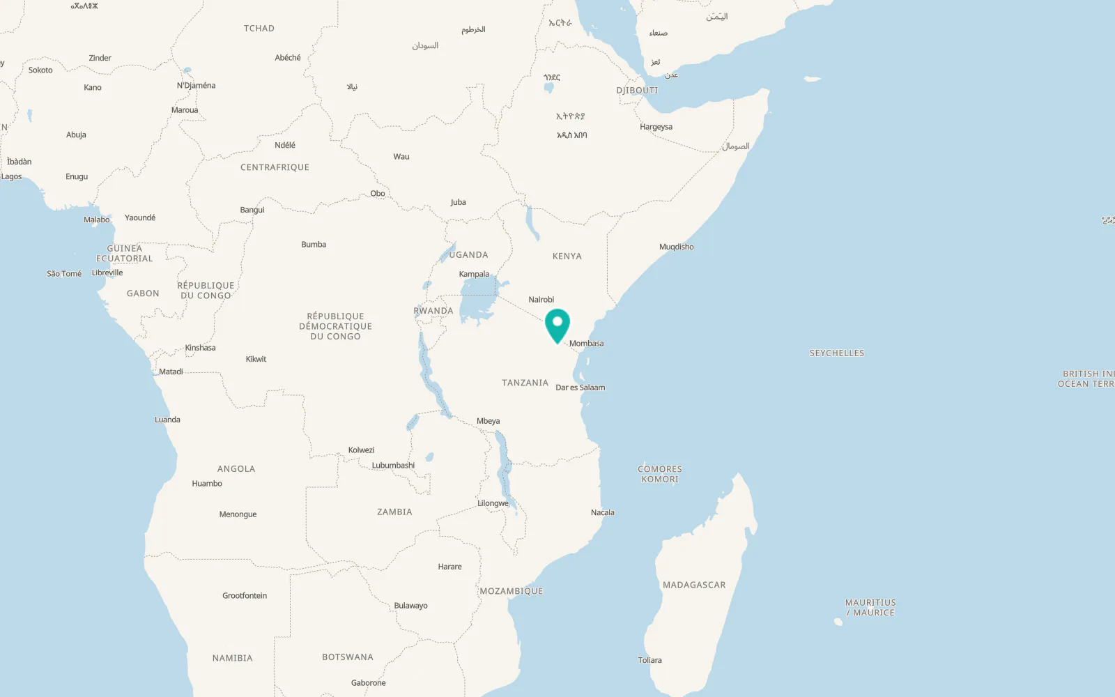 Map of Makanya