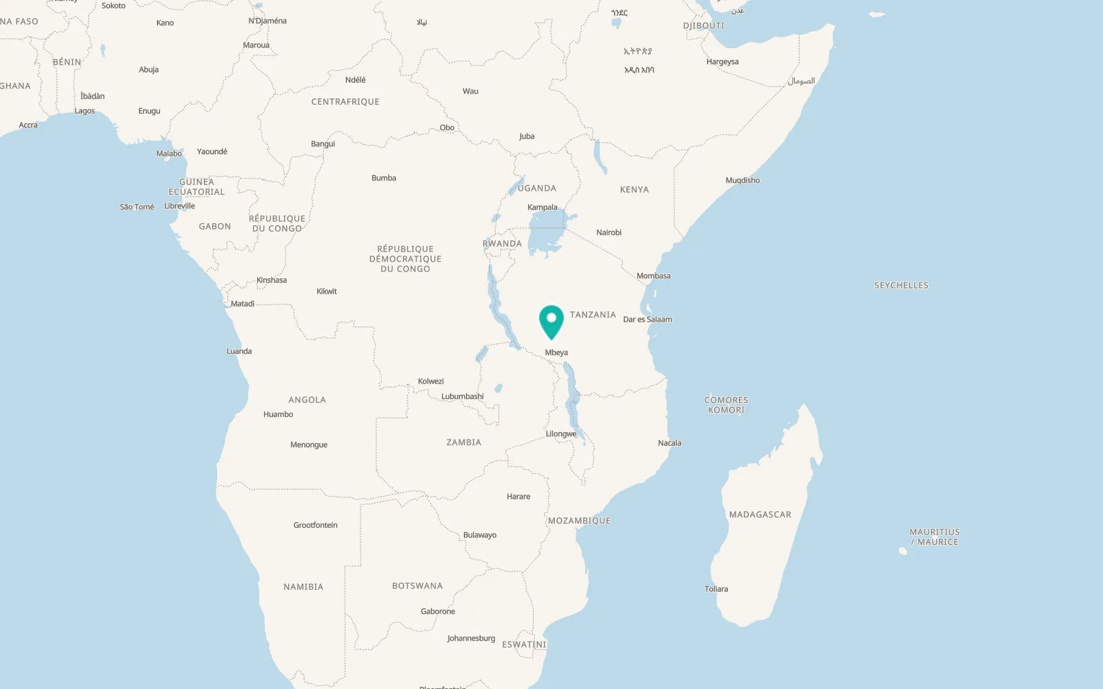 Map of Makongolosi