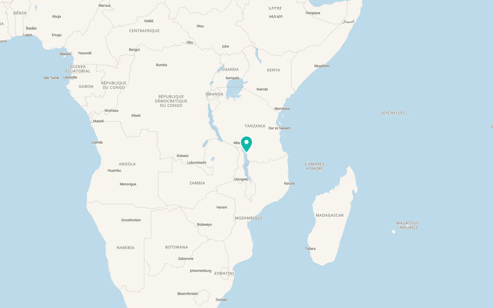 Map of Manda