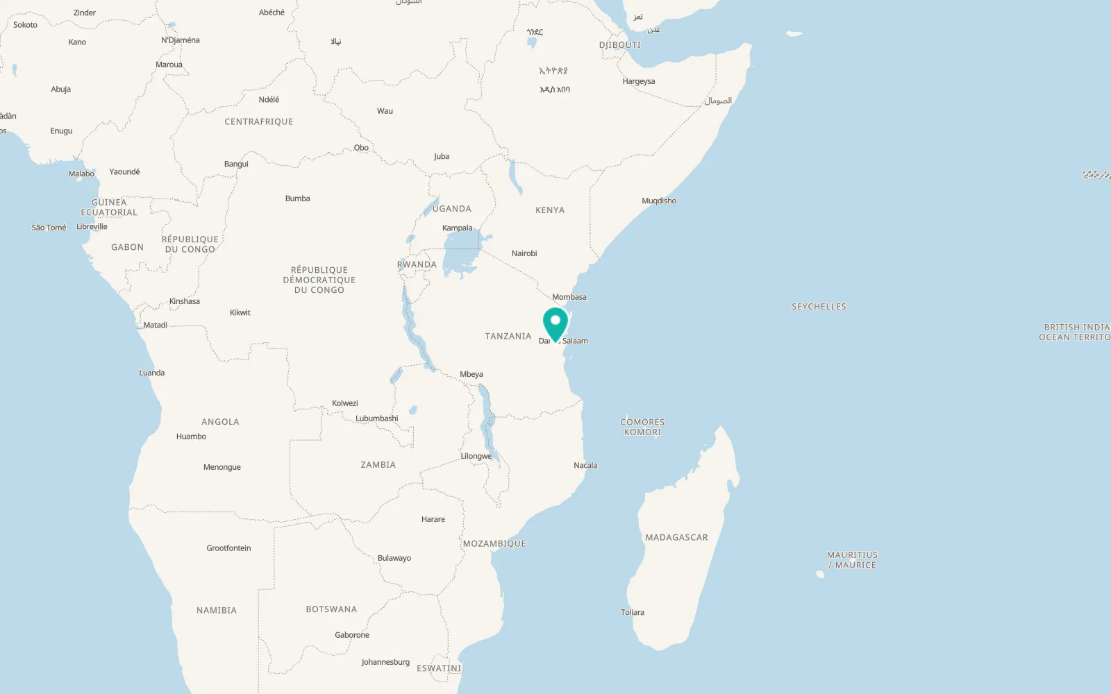 Map of Maneromango
