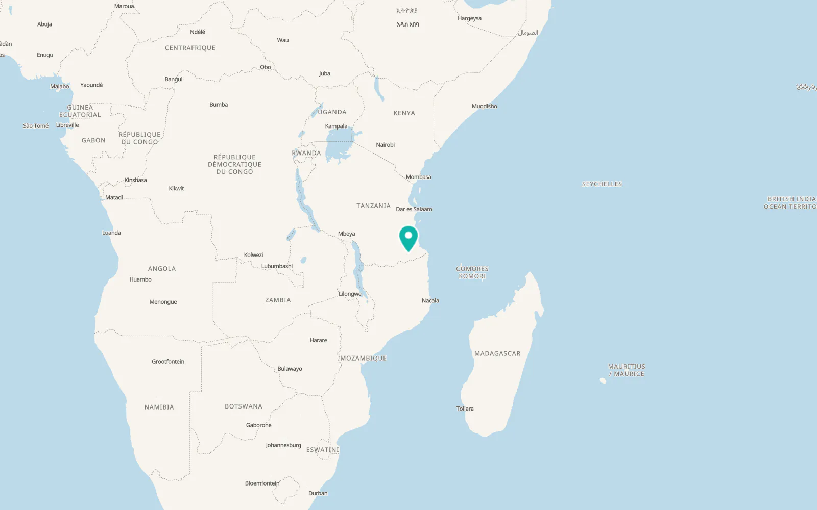 Map of Masasi