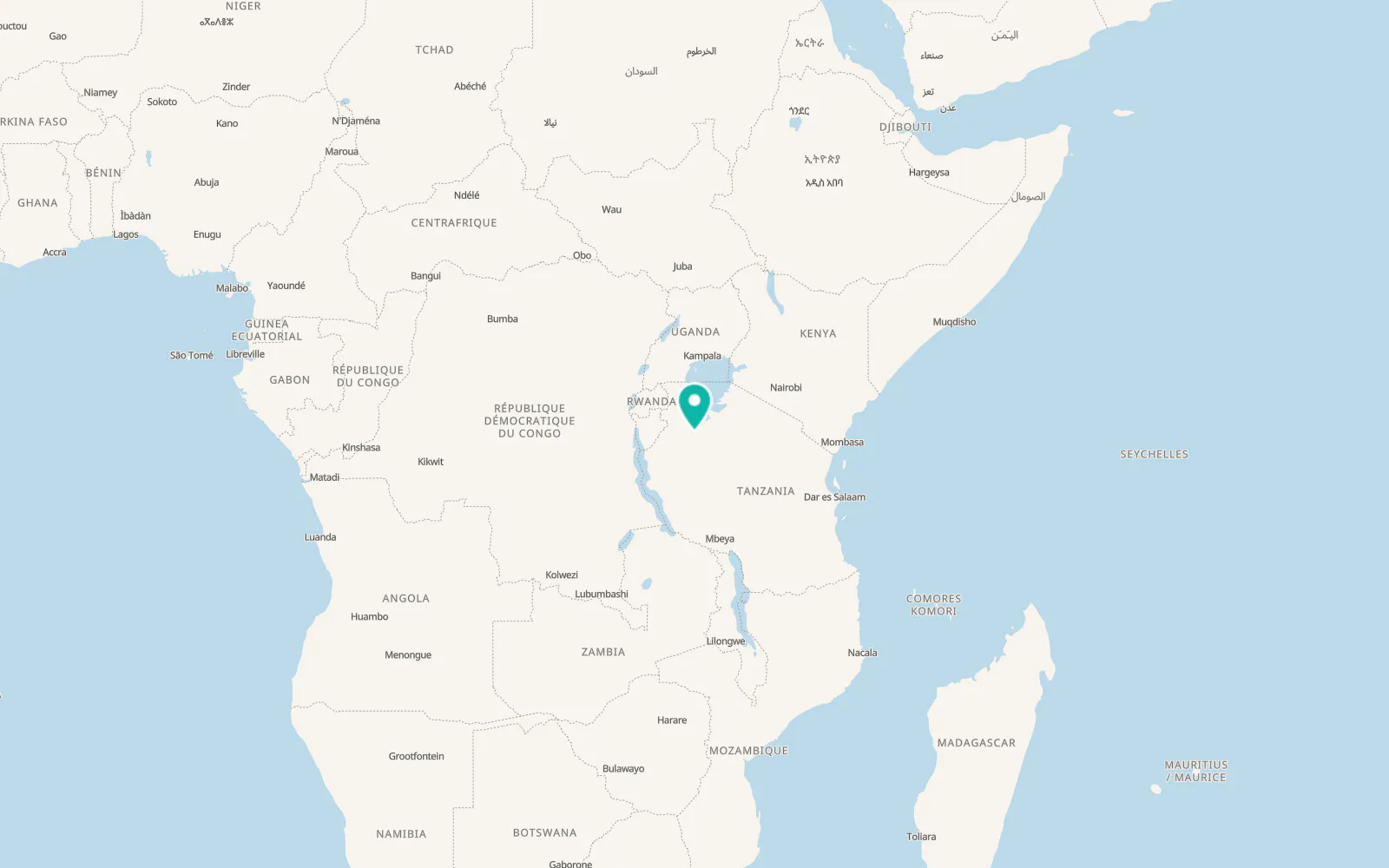Map of Masumbwe