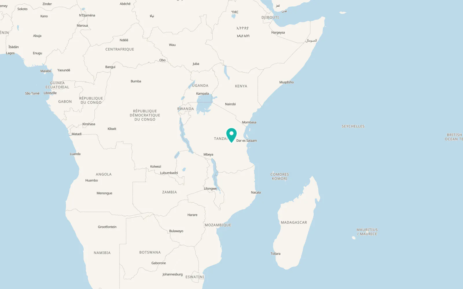Map of Mikumi