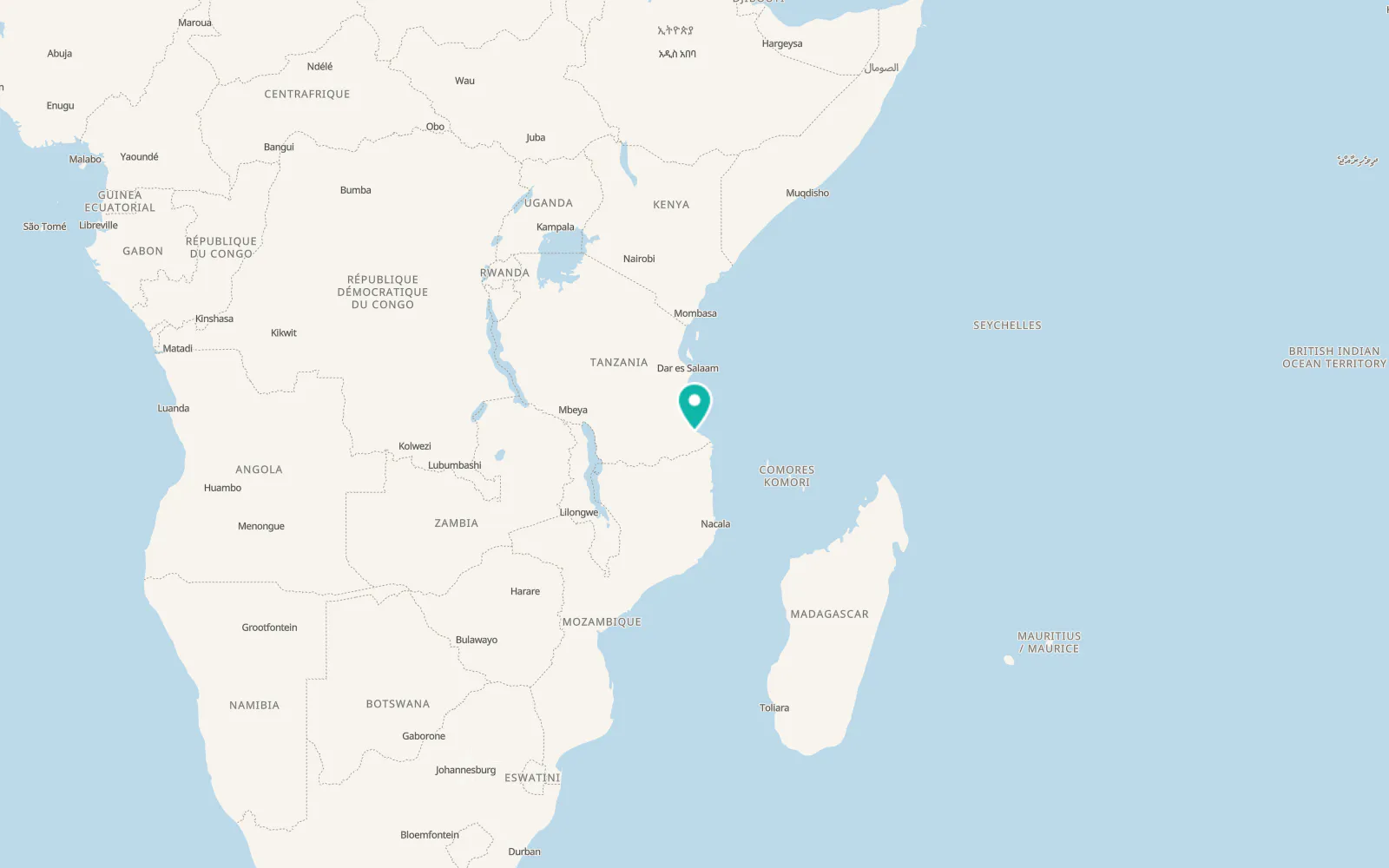 Map of Mingoyo