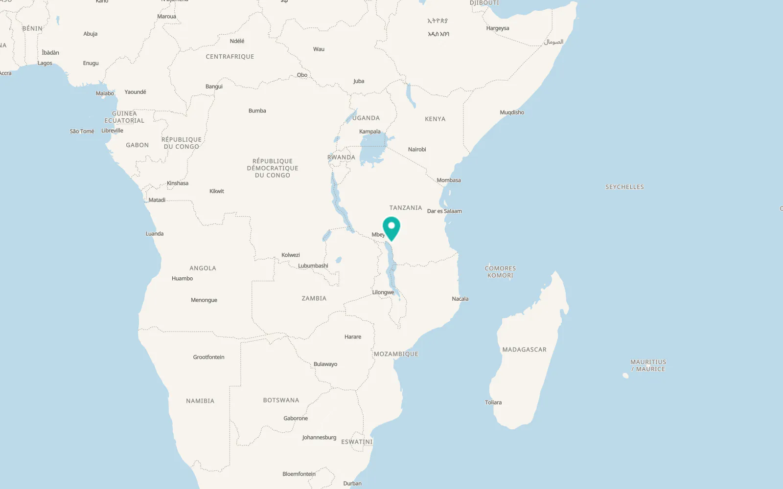 Map of Mlangali