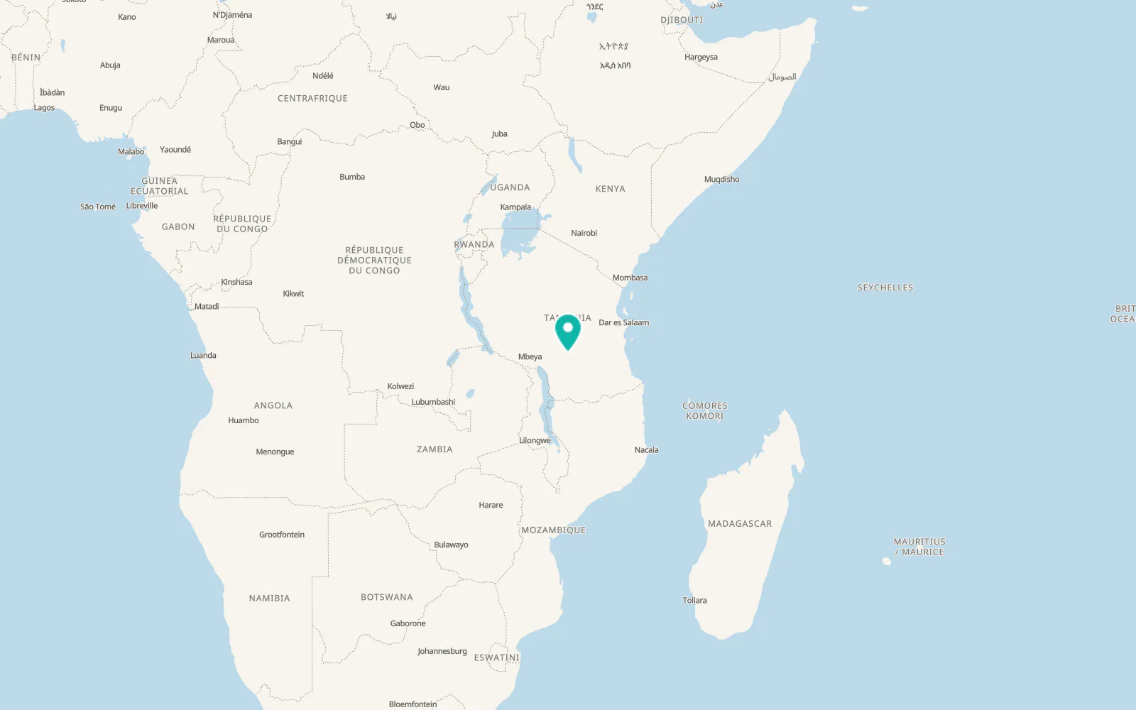 Map of Mlimba