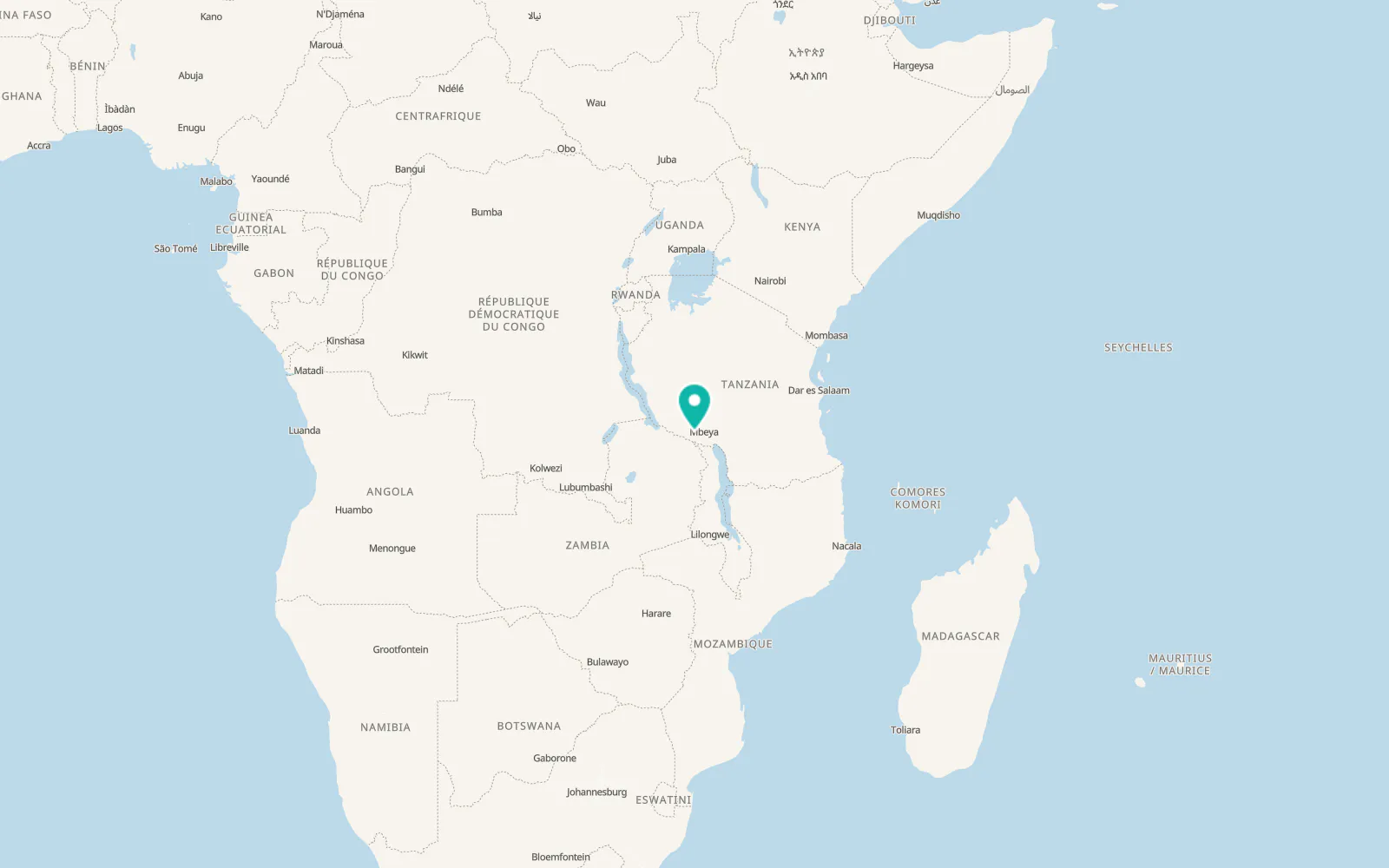Map of Mlowo