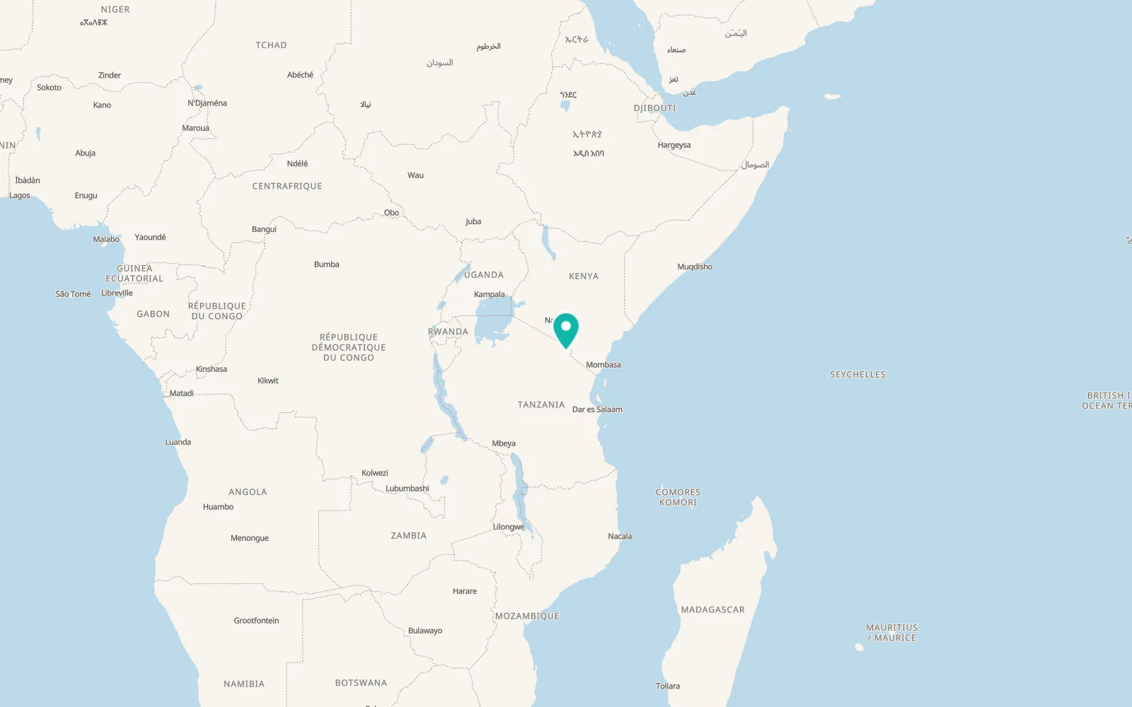 Map of Moshi
