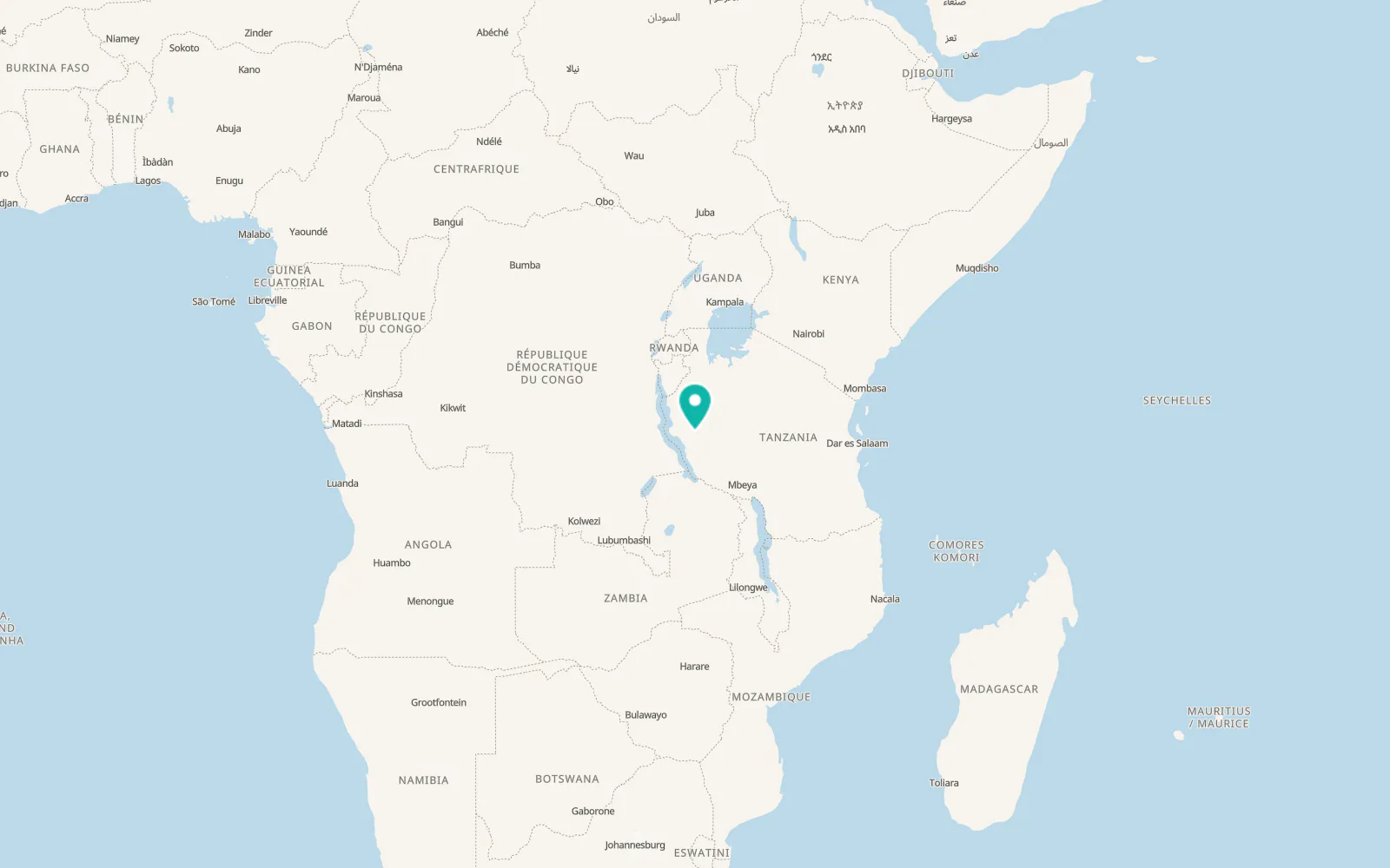 Map of Mpanda