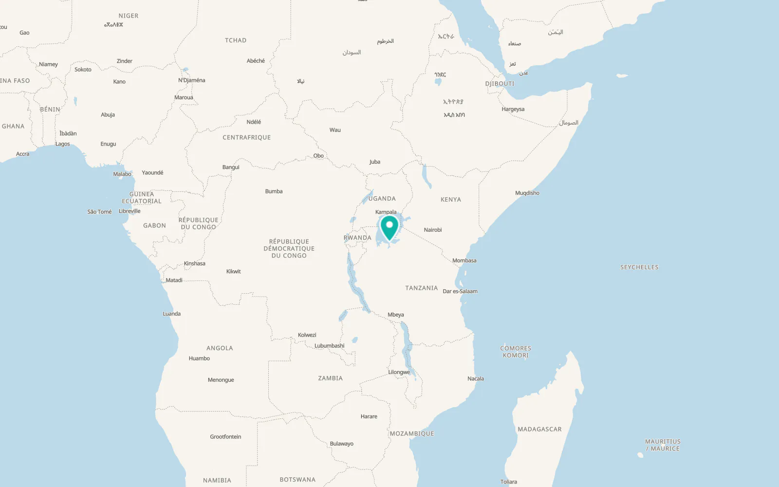 Map of Mwanza
