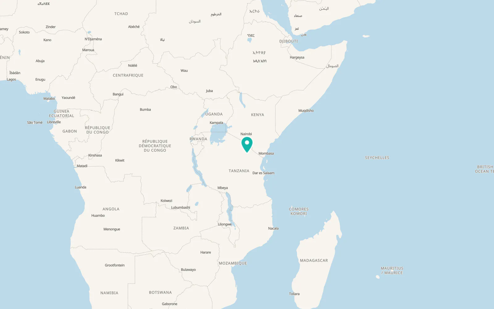 Map of Naberera