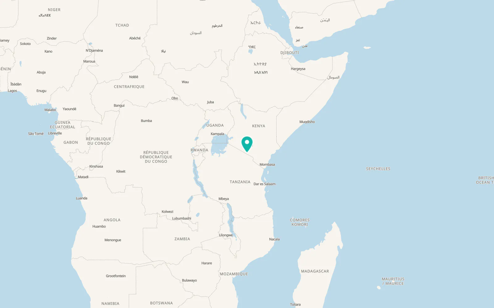 Map of Namanga