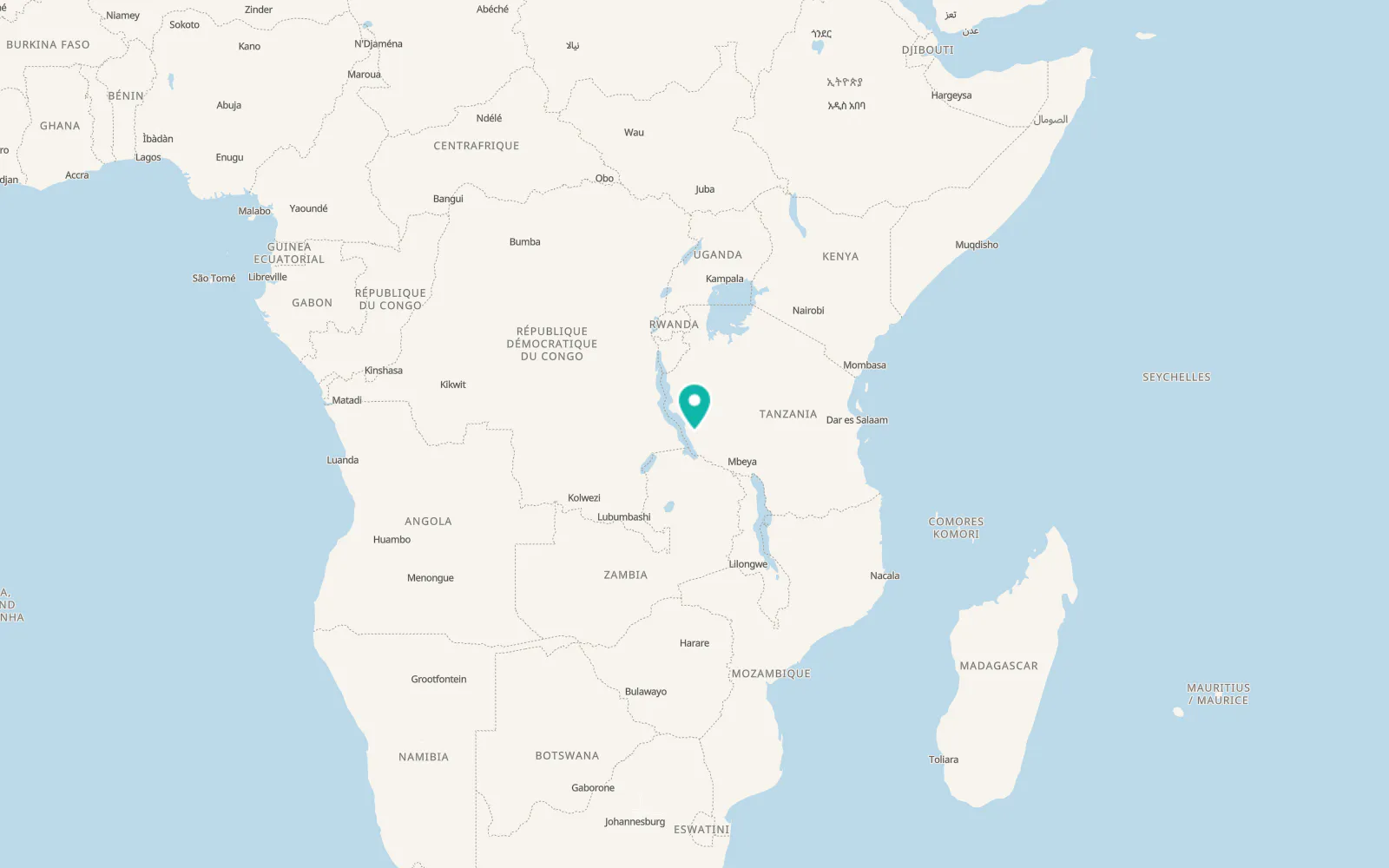 Map of Namanyere