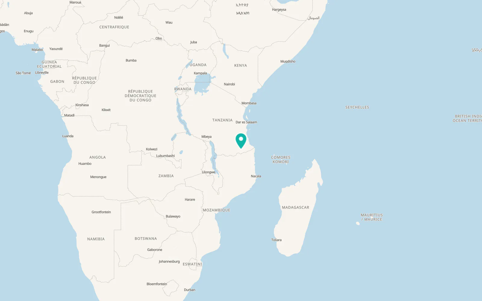 Map of Nangomba