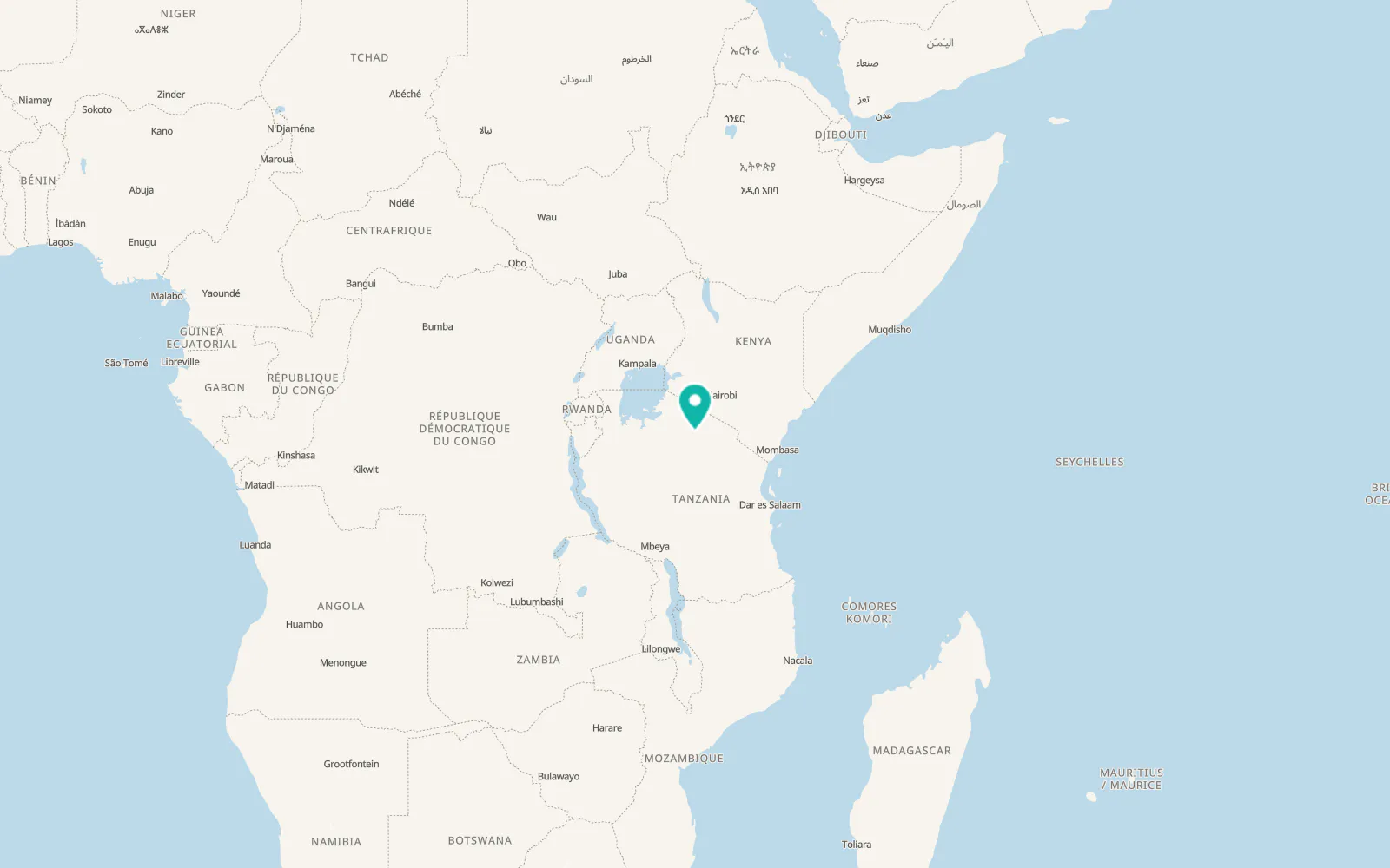 Map of Ngorongoro