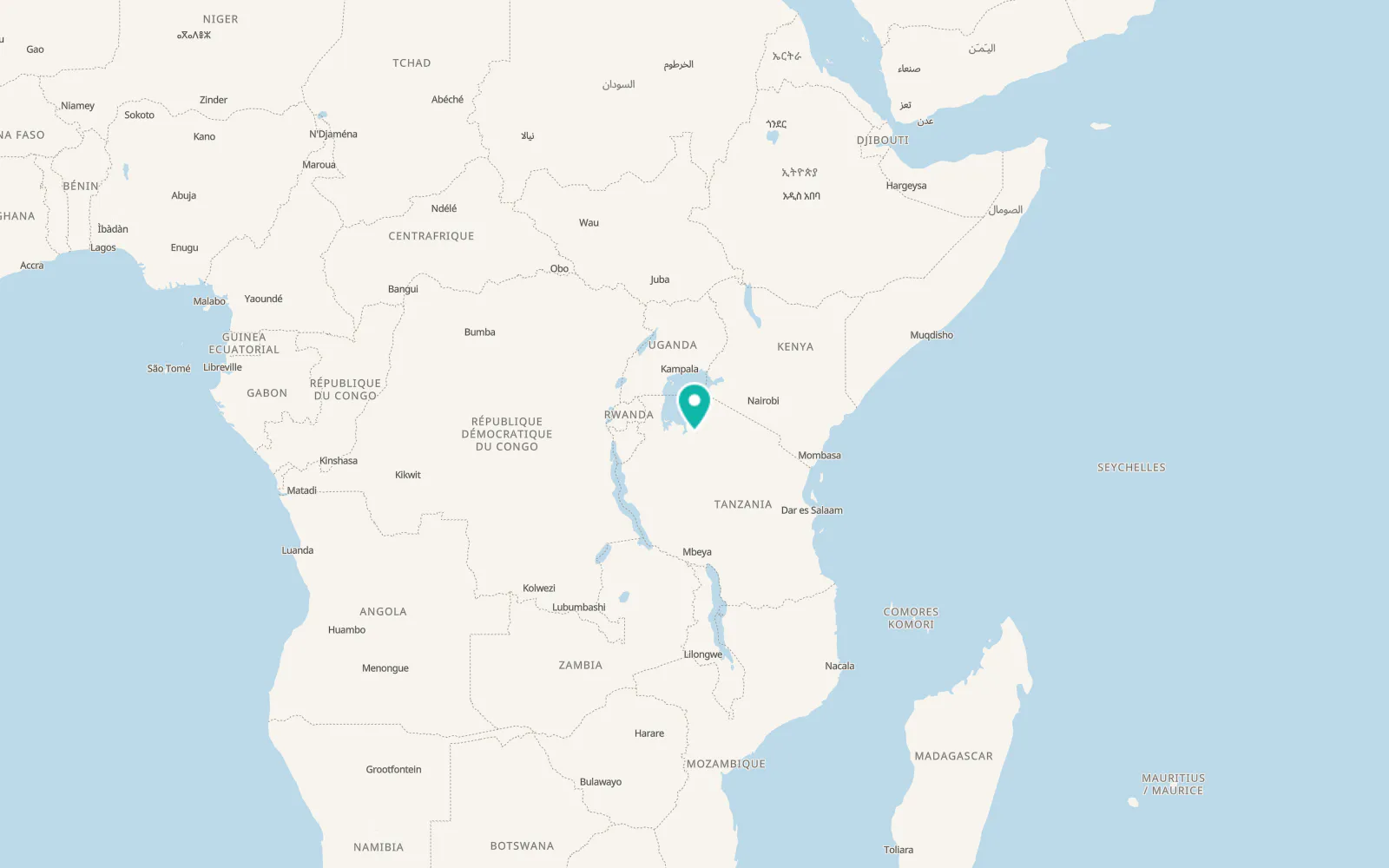 Map of Ngudu