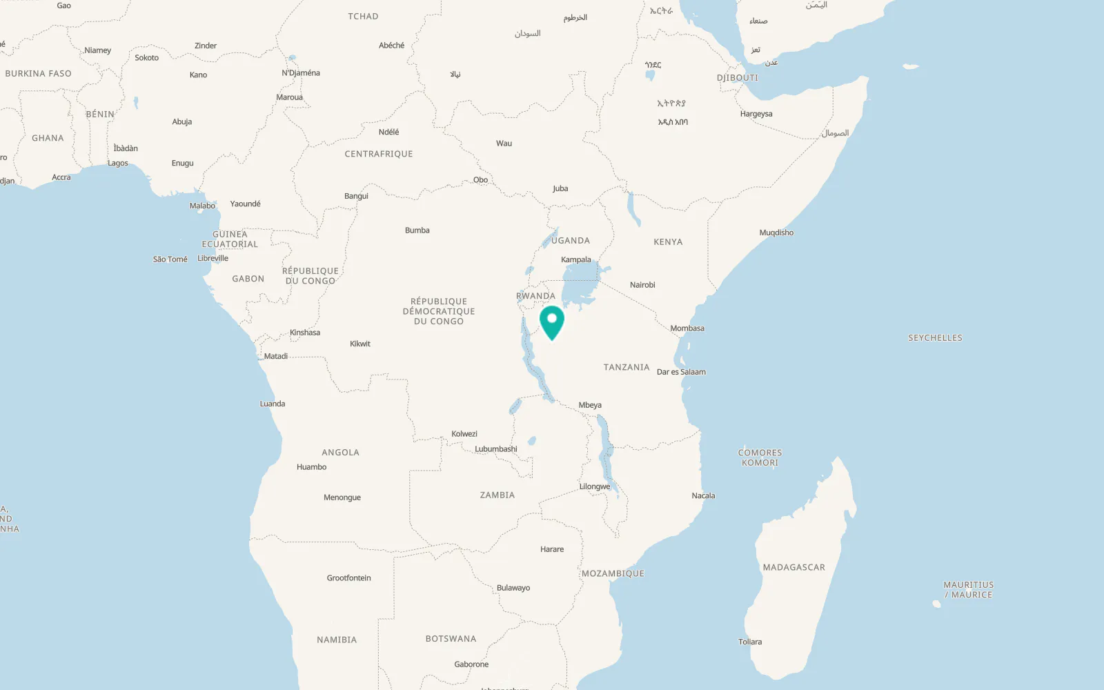 Map of Nguruka