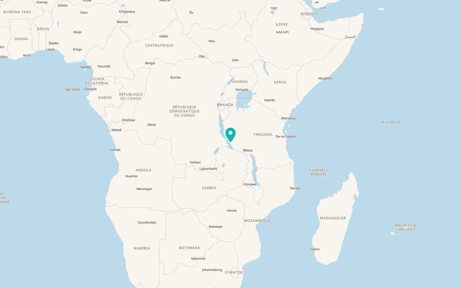 Map of Nkove