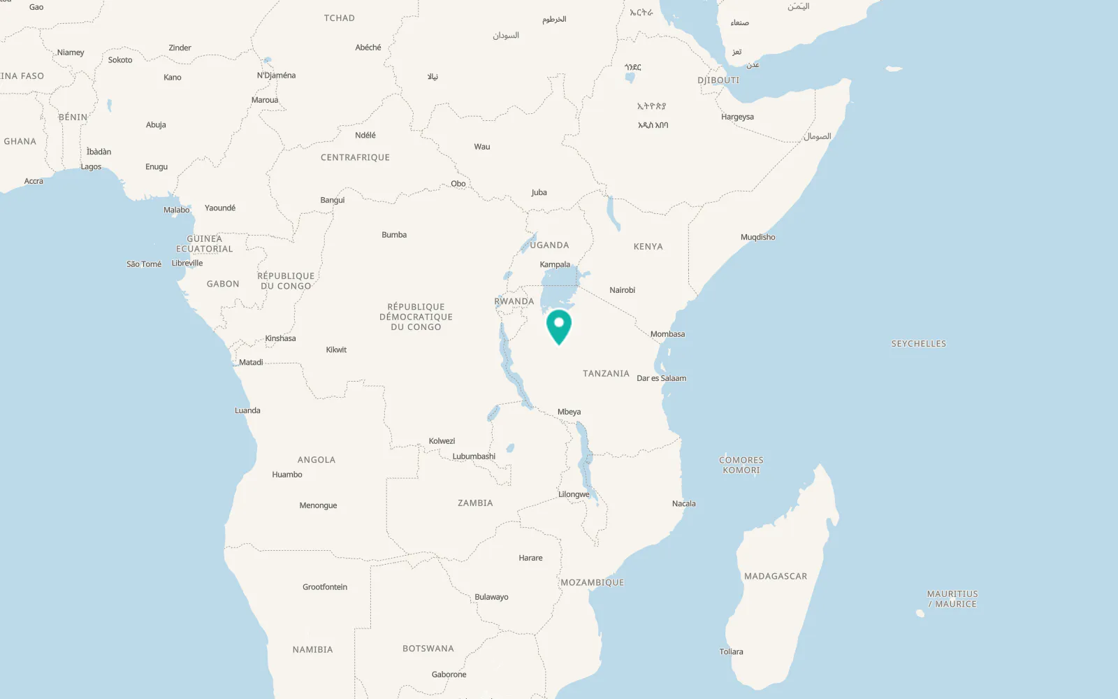 Map of Tabora