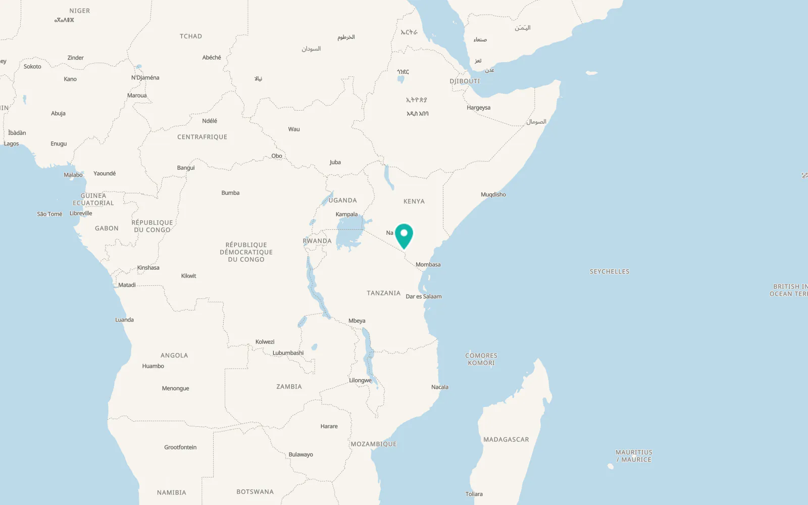 Map of Tarakea