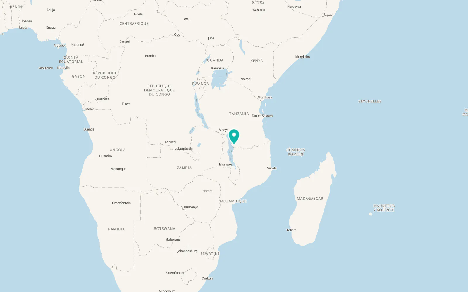 Map of Tingi