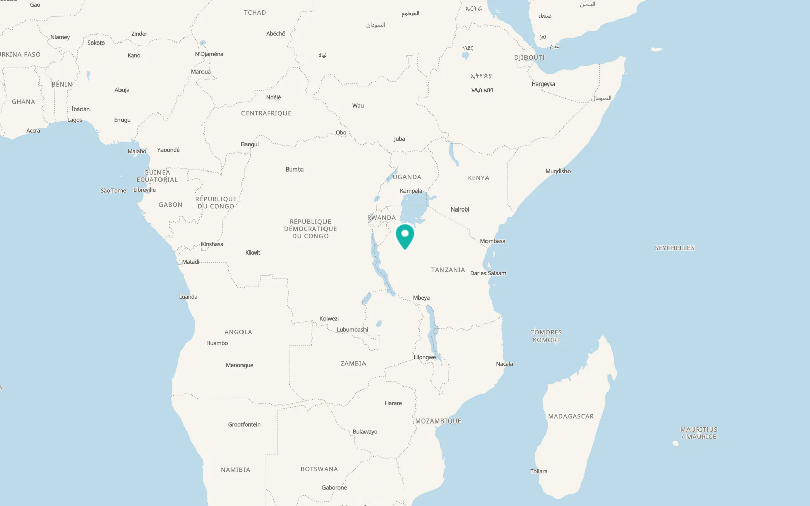 Map of Urambo