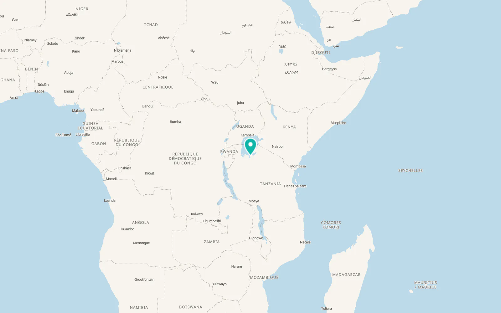 Map of Usagara