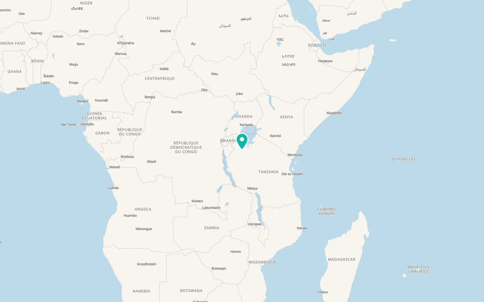 Map of Ushirombo