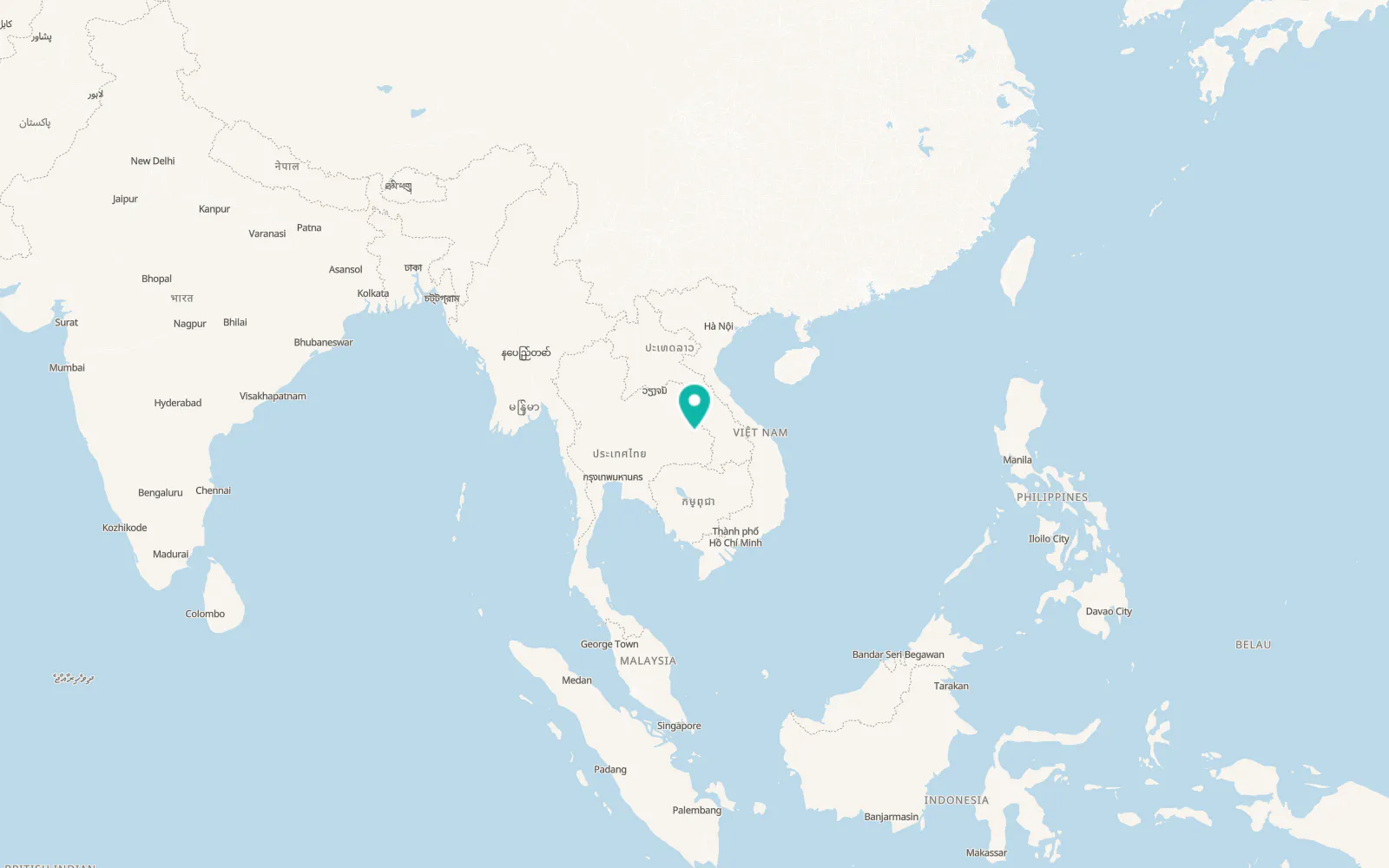 Map of Amnat Charoen