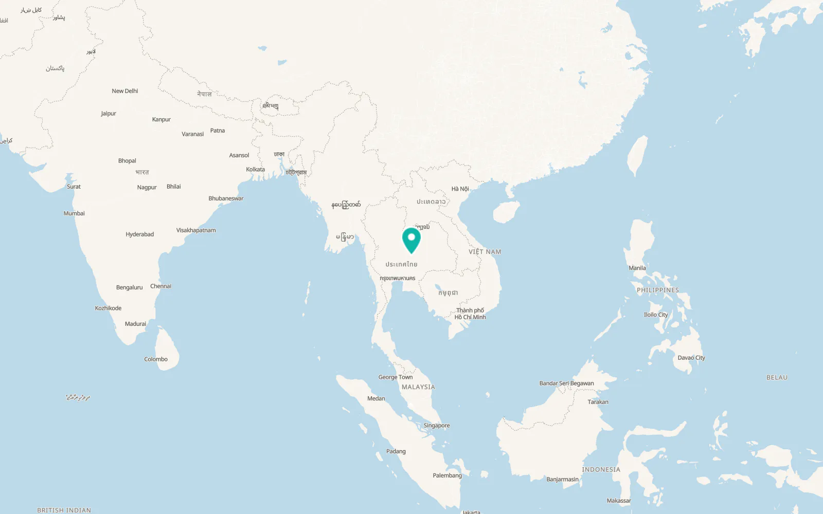 Map of Bamnet Narong