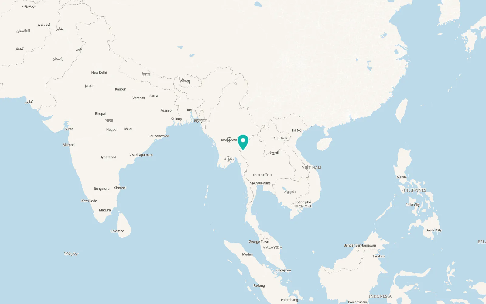 Map of Ban Huai I Huak