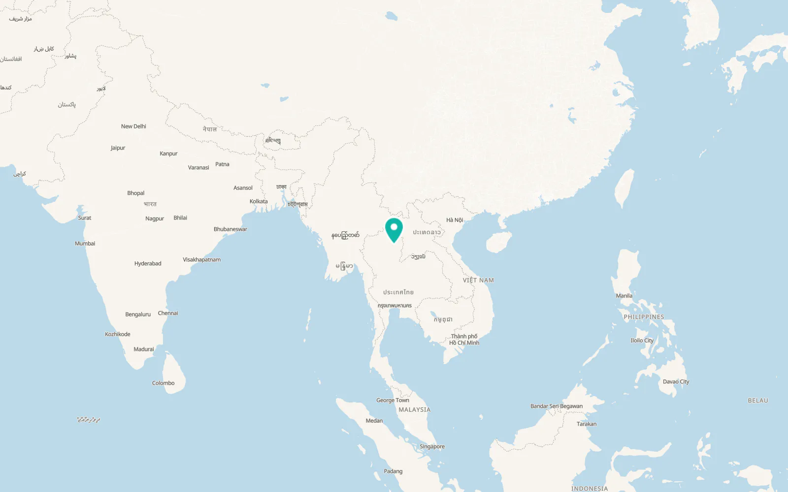 Map of Ban Luang