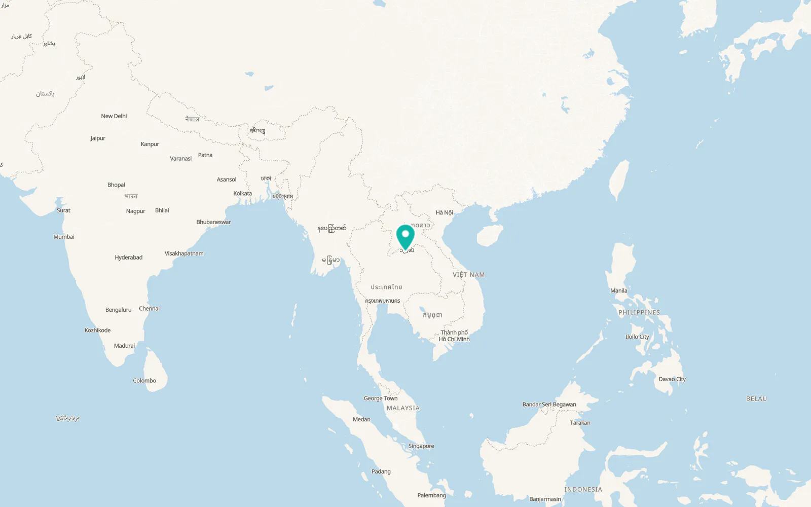 Map of Ban Phue