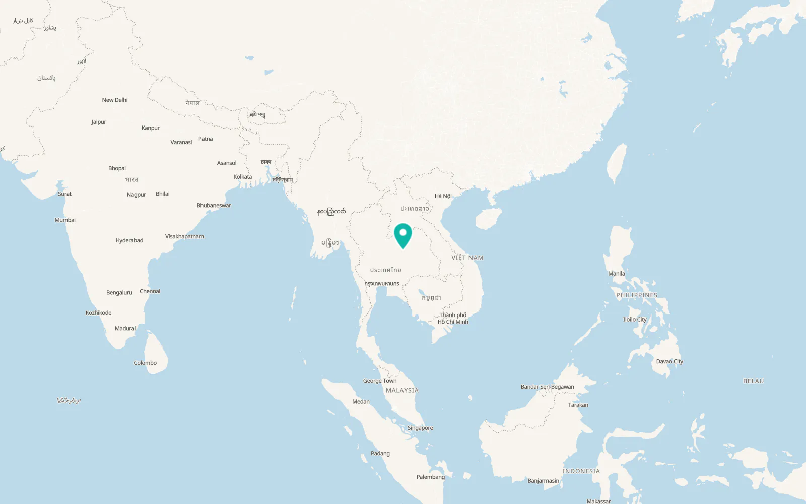 Map of Ban Thaen