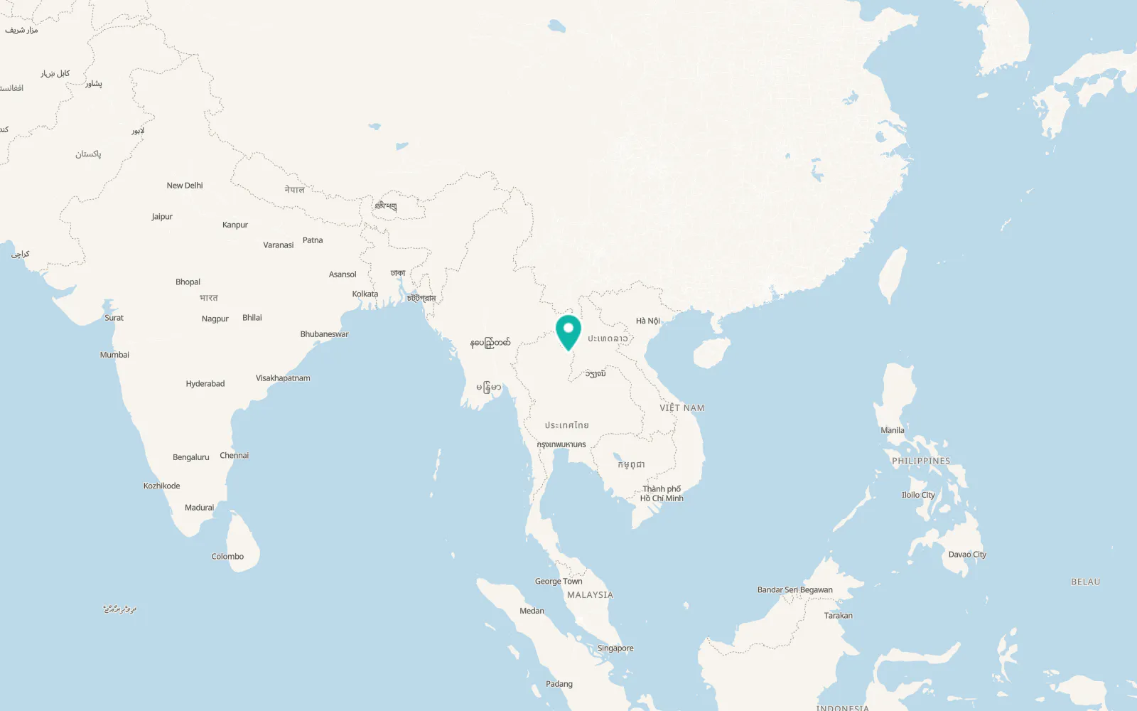 Map of Ban Thung Klang