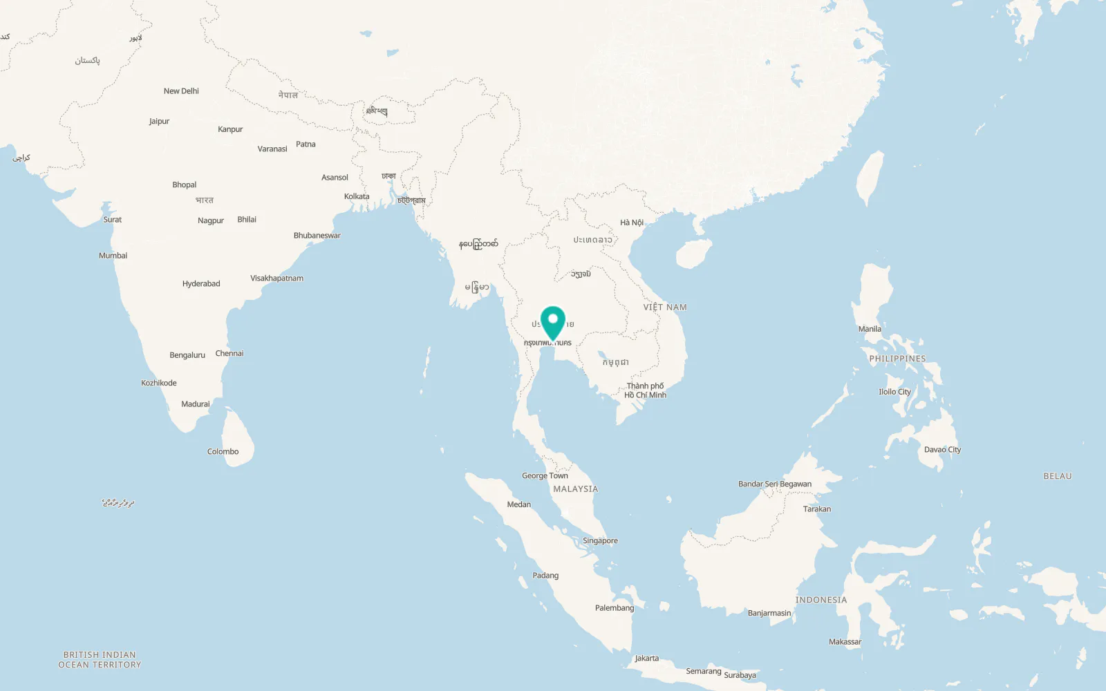 Map of Bang Bo