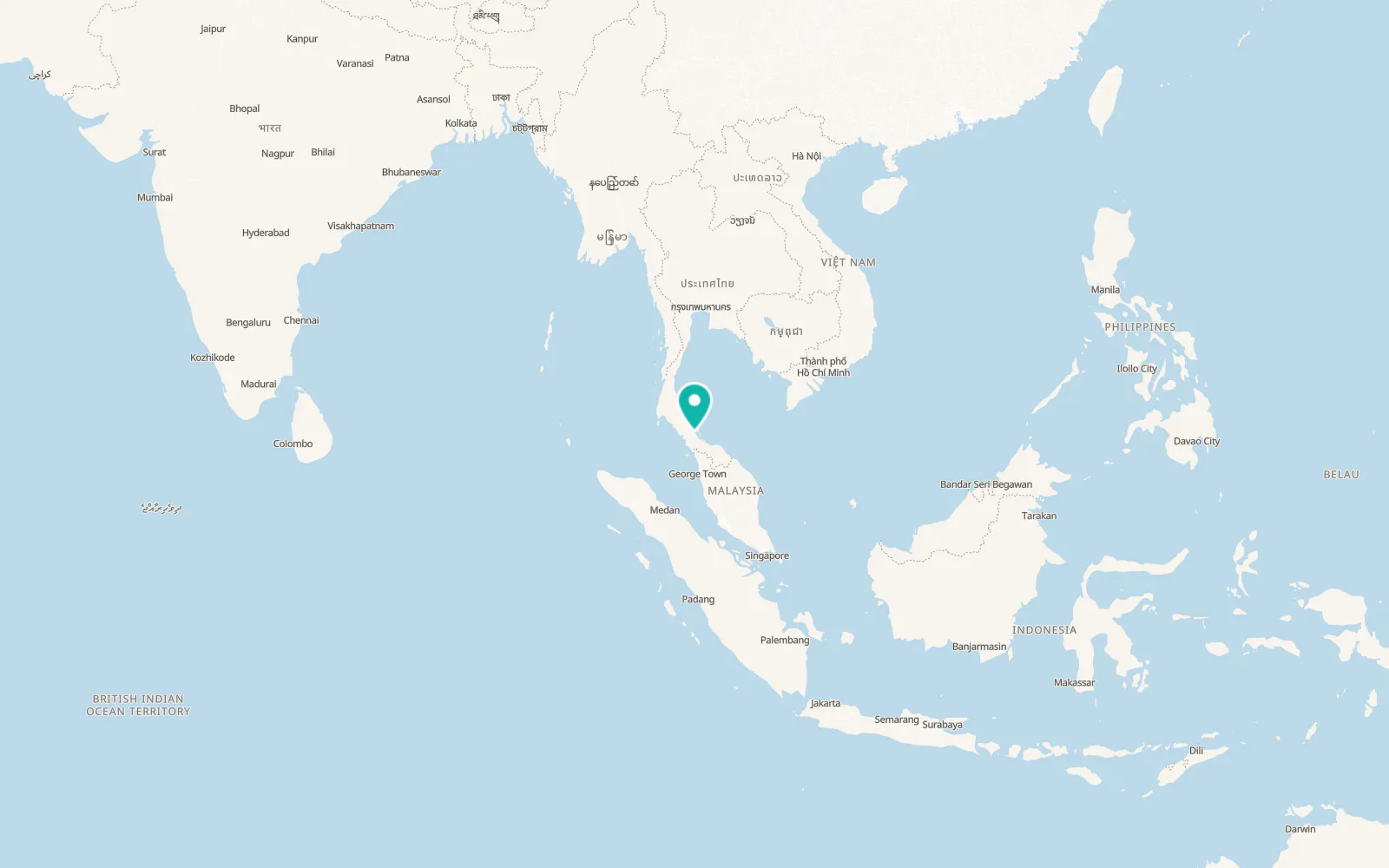 Map of Bang Kaeo